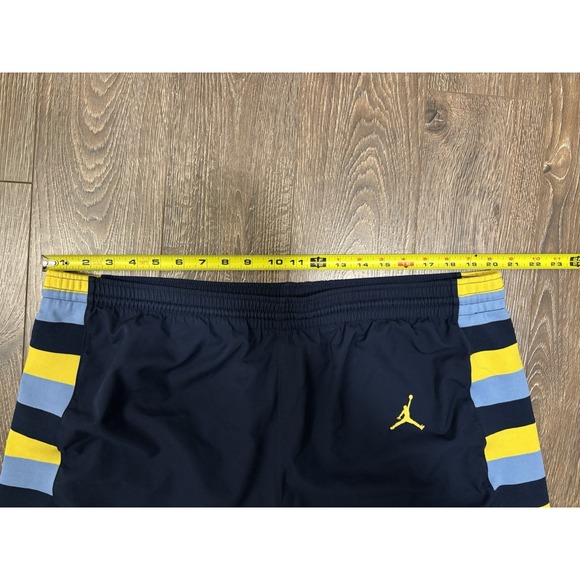 Jordan Navy Shorts with Yellow and Blue Stripes - Marquette University - Picture 2 of 6